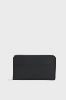 Мужская черная кожаная поясная сумка Черный ONESIZE BOSS 50552504;001