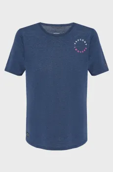 Женская темно-синяя футболка STOPWATCH GRAPHIC Синий M Saucony SAW800490-NVHS5