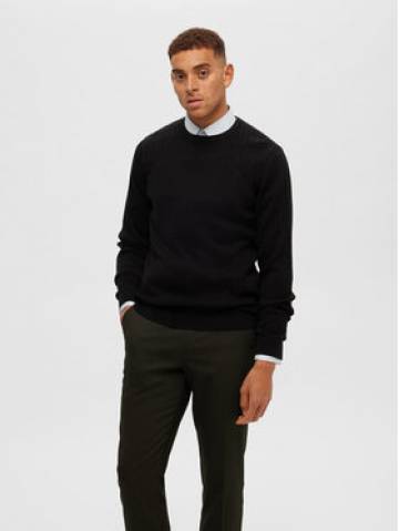 Selected Homme Светр 16090606 Чорний Regular Fit Selected Homme Светр 16090606 Чорний Regular Fit