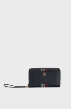 Женский темно-синий кошелек TH DISTINCT TRAVEL WALLET CORP Синий ONESIZE Tommy Hilfiger AW0AW16324