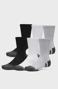 Носки (6 пар) New Unisex Perf Tech 6pk Crw Серый 42-47.5 Under Armour 6015145-011