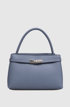 Синяя кожаная сумка Ruga