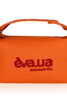 Косметичка EVA.UA оранжевая, размер S, 19.5*12*12 см
