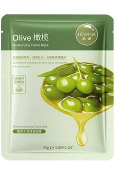 Увлажняющая тканевая маска для лица Hchana Olive Moisturizing Facial Mask, 30 г