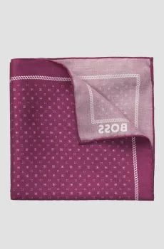 Мужской розовый платок с узором Розовый ONESIZE BOSS 50532788;651