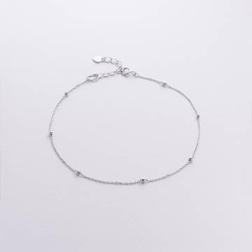 Серебряный браслет "Шарики" на ногу 905-01330 Серебряный браслет "Шарики" на ногу 905-01330
