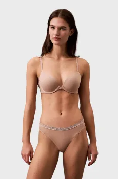 Женские бежевые трусики THONG Бежевый XS Calvin Klein LV00QD5270