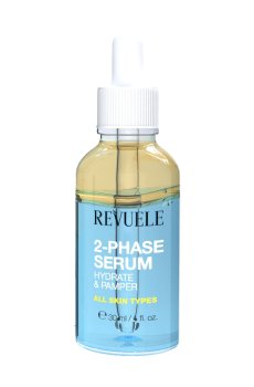 Увлажняющая и питательная двухфазная сыворотка для лица Revuele 2-Phase Serum Hydrate & Pamper, 30 мл