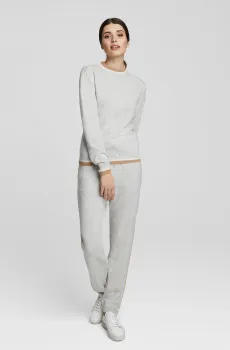 Женские серые кашемировые брюки Серый 46 MARC&ANDRE W23-00CH0110