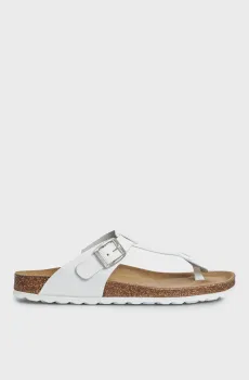 Женские белые кожаные вьетнамки Larissa Белый 36 PRPY PRSPNT1107W