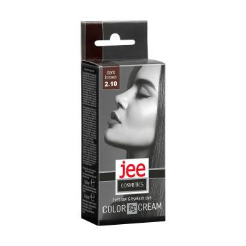 Крем-краска для бровей и ресниц Jee Cosmetics Eyebrow & Eyelash Dye Color Cream 2.10 Темно-коричневый, 5 мл Крем-краска для бровей и ресниц Jee Cosmetics Eyebrow & Eyelash Dye Color Cream 2.10 Темно-коричневый, 5 мл