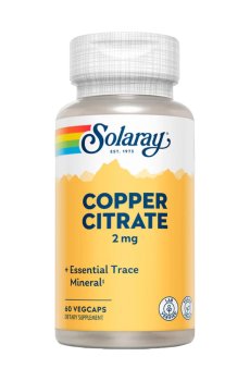 Цитрат меди Solaray Cooper Citrate 2 мг, 60 вегетарианских капсул