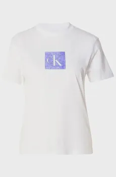 Женская белая футболка CLASSIC FIT MONOGRAM Белый XS Calvin Klein Jeans LV047F819G