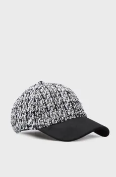 Женская черная кепка K SIGNATURE SP BOUCLE CAP Черный ONESIZE Karl Lagerfeld 246W3409