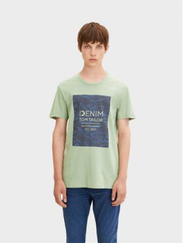 Tom Tailor Denim Футболка 1033036 Зелений Regular Fit Tom Tailor Denim Футболка 1033036 Зелений Regular Fit