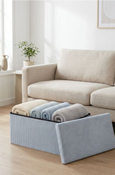 Пуф із функцією зберігання - синій