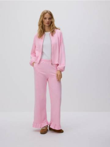 Reserved - Штани з рюшами - рожевий - XU670-30X