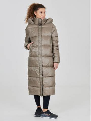 Athlecia Пуховик Elly W Maxi Puffer EA233361 Коричневий Regular Fit Athlecia Пуховик Elly W Maxi Puffer EA233361 Коричневий Regular Fit