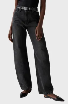 Женские черные джинсы Baggy Dad Barrel Черный 24-32 Levi’s® 0039A;0000