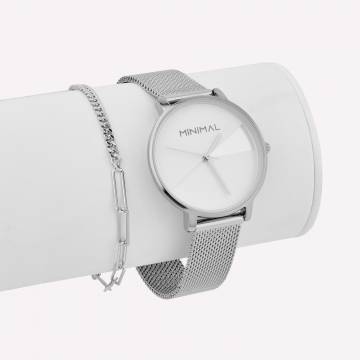 Серебряный браслет Minimal B-34 15416 Бандл Темперамент Серебряный браслет Minimal B-34 15416 Бандл Темперамент