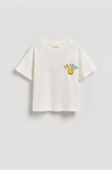 Reserved - Футболка SmileyWorld® - кремовий - 3114N-01X