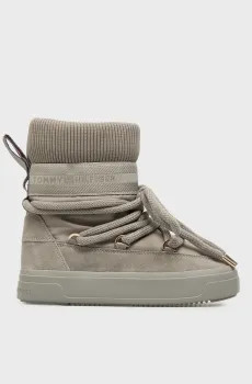 Женские серые луноходы LOGOTAPE Серый 37 Tommy Hilfiger FW0FW08998