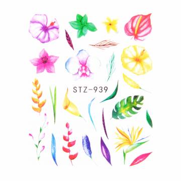 Водные наклейки для ногтей Vizavi Professional STZ (STZ-939) Водные наклейки для ногтей Vizavi Professional STZ (STZ-939)