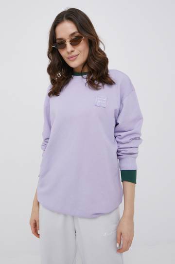 Кофта Fila цвет фиолетовый однотонная Кофта Fila цвет фиолетовый однотонная