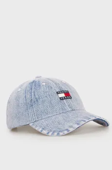 Женская голубая джинсовая кепка HERITAGE Голубой ONESIZE Tommy Jeans AW0AW17643