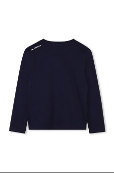 Хлопковый детский лонгслив Karl Lagerfeld