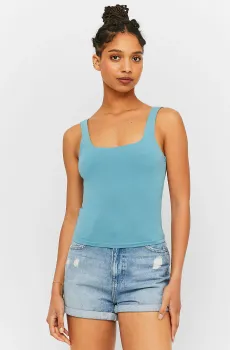 Женский голубой топ Голубой M Tally Weijl SSLCOERBI