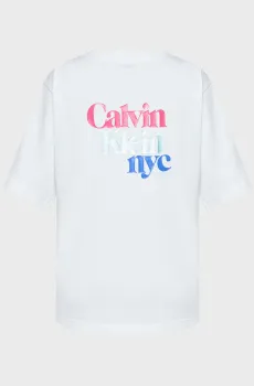 Женская белая футболка NYC Белый XXS Calvin Klein Jeans LV047AB813