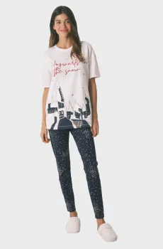 Женская пижама (футболка, брюки) Hogwarts Разноцветный L womensecret 3132244