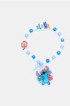 Намистинна підвіска для телефону Stitch - light blue