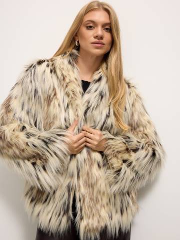 Mohito - Куртка зі штучного хутра - бежевий - 32