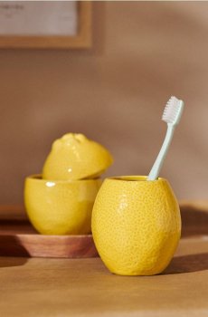 Стакан для зубних щіток - жовтий