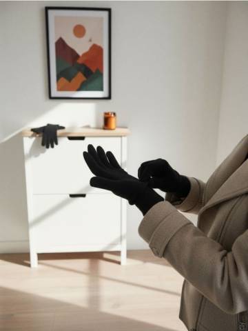 Рукавиці 3 шт. - чорний Рукавиці 3 шт. - чорний