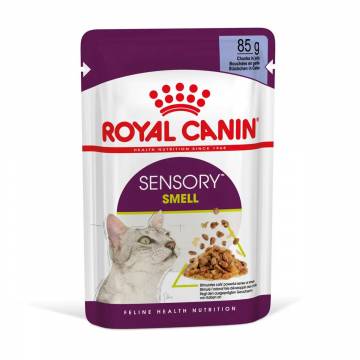 Влажный корм для взрослых кошек Royal Canin Sensory Smell кусочки в желе, стимулирует обонятельные рецепторы, 85 г (15270010)