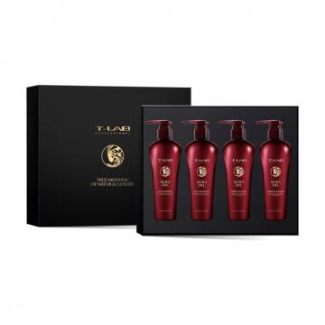Набор для волос и тела T-LAB Professional Aura Oil Inspired, 4 предмета Набор для волос и тела T-LAB Professional Aura Oil Inspired, 4 предмета