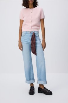 Reserved - Джинсові штани з хусткою - синій - 179DT-50J