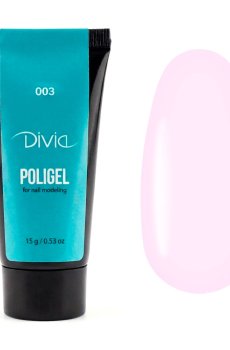 Полигель для наращивания ногтей Divia Polygel 003, 30 г