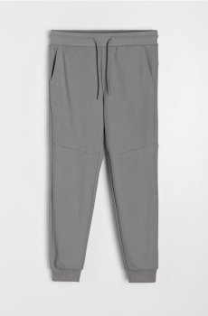 Джогери з трикотажу піке - середньо-сірий