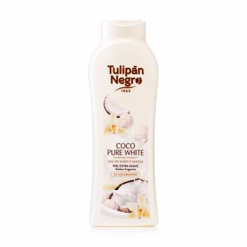 Гель для душа Tulipan Negro Bath And Shower Gel Нежный кокос, 650 мл Гель для душа Tulipan Negro Bath And Shower Gel Нежный кокос, 650 мл