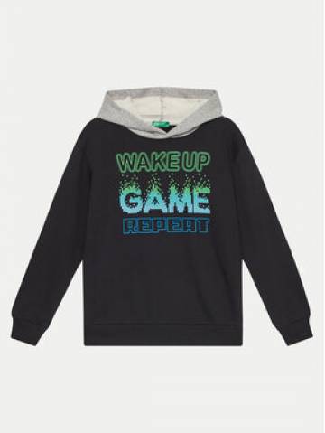 United Colors Of Benetton Світшот 3PANC204A Чорний Regular Fit United Colors Of Benetton Світшот 3PANC204A Чорний Regular Fit