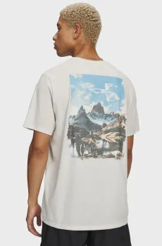 Мужская белая футболка UA M MOUNTAIN PHOTOREAL SS Белый XXL Under Armour 6011077-279