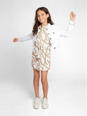 MICHAEL KORS KIDS Джинсова куртка R16126 S Білий Regular Fit MICHAEL KORS KIDS Джинсова куртка R16126 S Білий Regular Fit