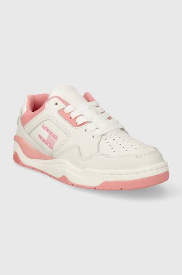 Кроссовки Tommy Jeans TJW NEW BASKET SNEAKER LC цвет розовый EN0EN02524 Кроссовки Tommy Jeans TJW NEW BASKET SNEAKER LC цвет розовый EN0EN02524