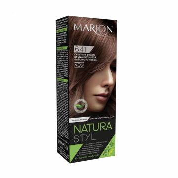 Краска для волос Marion Natura Styl Hair Dye 641 Chestnut Brown, 90 мл Краска для волос Marion Natura Styl Hair Dye 641 Chestnut Brown, 90 мл