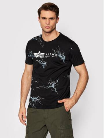 Alpha Industries Футболка Lightning Aop 106500 Чорний Regular Fit Alpha Industries Футболка Lightning Aop 106500 Чорний Regular Fit