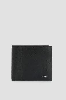 Мужской черный кожаный кошелек Черный ONESIZE BOSS 50517058;001